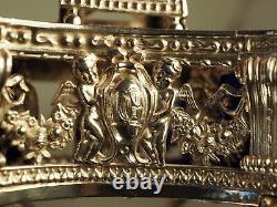 SALIERE SALERON ANCIEN ARGENT MASSIF ANTIQUE SILVER SALT CELLAR 19th c