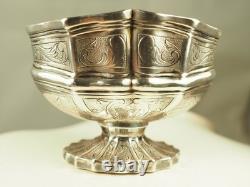 SALIERE SALERON ANCIEN XVIII ARGENT MASSIF ANTIQUE SILVER SALT CELLAR 18th c