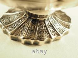 SALIERE SALERON ANCIEN XVIII ARGENT MASSIF ANTIQUE SILVER SALT CELLAR 18th c
