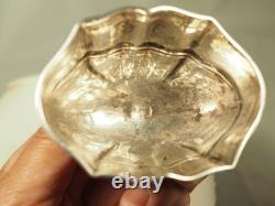SALIERE SALERON ANCIEN XVIII ARGENT MASSIF ANTIQUE SILVER SALT CELLAR 18th c