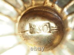 SALIERE SALERON ANCIEN XVIII ARGENT MASSIF ANTIQUE SILVER SALT CELLAR 18th c