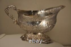 SAUCIERE ANCIEN XVIII ARGENT MASSIF SOLID SILVER SAUCER BOAT 18th c
