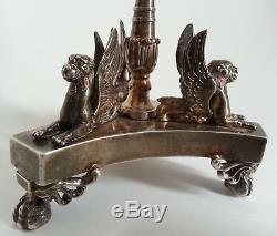 SUBLIME ancien SALERON SALIERE en ARGENT pieds griffes griffons MO Marc Jacquart