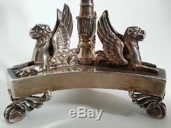 SUBLIME ancien SALERON SALIERE en ARGENT pieds griffes griffons MO Marc Jacquart