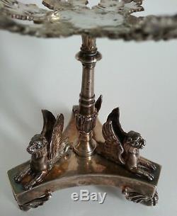 SUBLIME ancien SALERON SALIERE en ARGENT pieds griffes griffons MO Marc Jacquart