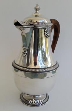 SUBLIME ancienne VERSEUSE CAFETIERE THEIERE ARGENT MASSIF Orfèvre SAVARY & FILS