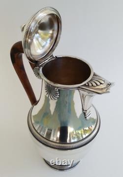 SUBLIME ancienne VERSEUSE CAFETIERE THEIERE ARGENT MASSIF Orfèvre SAVARY & FILS