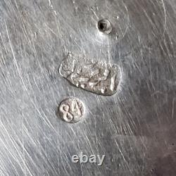 SUCRIER ancien ARGENT massif PERSE artisanat IRAN Isfahan ou Qajar Poinçon 84