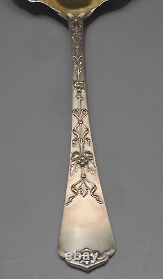 -SUPERBE ANCIENNE CUILLERE A FRAISES ARGENT MASSIF Poinçon MINERVE VITRINE D