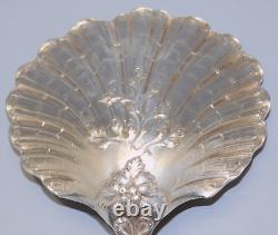 -SUPERBE ANCIENNE CUILLERE A FRAISES ARGENT MASSIF Poinçon MINERVE VITRINE D