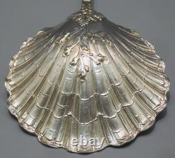 -SUPERBE ANCIENNE CUILLERE A FRAISES ARGENT MASSIF Poinçon MINERVE VITRINE D