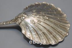 -SUPERBE ANCIENNE CUILLERE A FRAISES ARGENT MASSIF Poinçon MINERVE VITRINE D