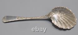 -SUPERBE ANCIENNE CUILLERE A FRAISES ARGENT MASSIF Poinçon MINERVE VITRINE D