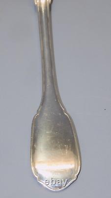 -SUPERBE ANCIENNE CUILLERE A SAUCE ARGENT MASSIF Poinçon MINERVE VITRINE D