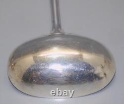 -SUPERBE ANCIENNE CUILLERE A SAUCE ARGENT MASSIF Poinçon MINERVE VITRINE D