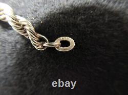 SUPERBE COLLIER ANCIEN ARGENT MASSIF (835) RAS DU COU 46 cm SILVER NECKLACE