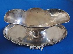 Saucière ancienne Argent massif 925 Sterling Orfèvre Camusso début XXème 580g