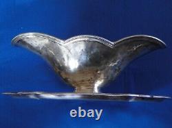 Saucière ancienne Argent massif 925 Sterling Orfèvre Camusso début XXème 580g