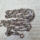 Sautoir Argent Xixè Ancien Long Collier 140 Cm 19thc Silver Necklace