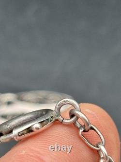 Sautoir collier bijoux chaine ancien argent Massif Filigrane 146 Cm 1M46 40 Gr