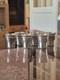 Service De 6 Verres &agrave; Liqueur Anciens En Argent Massif Minerve
