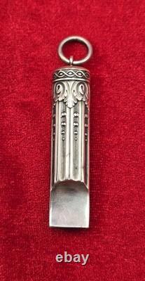 Sifflet Ancien Argent Massif Antique Whistle Sterling Silver