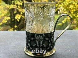 Splendide Ancienne Tasse en argent massif et émail, Origine Russie