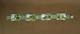 Superb Bracelet Ancien En Argent Massif Et Quatre Medaillons En Email Romantique