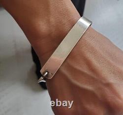 Superbe Ancien Bracelet Argent Massif ETRIER Années 50/60's Créateur-Beau Bijou