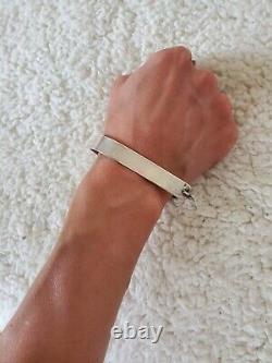 Superbe Ancien Bracelet Argent Massif ETRIER Années 50/60's Créateur-Beau Bijou