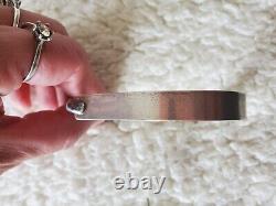 Superbe Ancien Bracelet Argent Massif ETRIER Années 50/60's Créateur-Beau Bijou