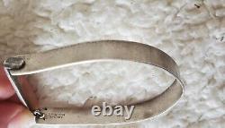 Superbe Ancien Bracelet Argent Massif ETRIER Années 50/60's Créateur-Beau Bijou