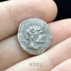 Très ancienne pièce grecque ancienne en argent massif hibou Athènes 2000+ a