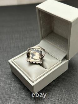 Tres belle bague argent massif ancienne