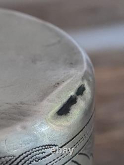 Très belle timbale XIX / gobelet Argent massif Ancien Poinçon 13 DK /de 1867