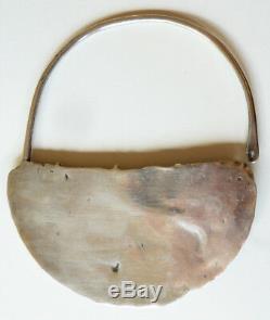 Une boucle d'oreille argent massif ethnique Gabès Tunisie ancien silver earring