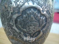 Vase Ancien Argent Massif Russe 84 Empire Ottoman Persen 1910