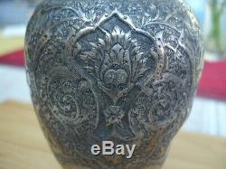 Vase Ancien Argent Massif Russe 84 Empire Ottoman Persen 1910