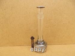 Voiture Ancien pique fleurs bouquetière en cristal monture argent massif Minerve