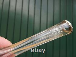 Voiture Ancien pique fleurs bouquetière en cristal monture argent massif Minerve