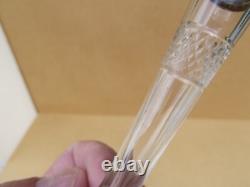 Voiture Ancien pique fleurs bouquetière en cristal monture argent massif Minerve