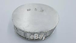 XVI ANCIENNE BOITE PILULIER ARGENT MASSIF ANGLAIS snuff pill box sterling silver