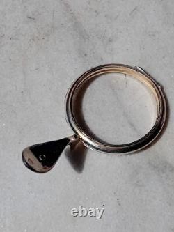 Xix, Belle Ancienne Lunule D'ostensoir En Argent Massif 925, Sans Verres